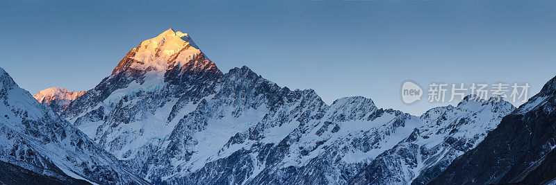 库克山/奥拉基日落全景图